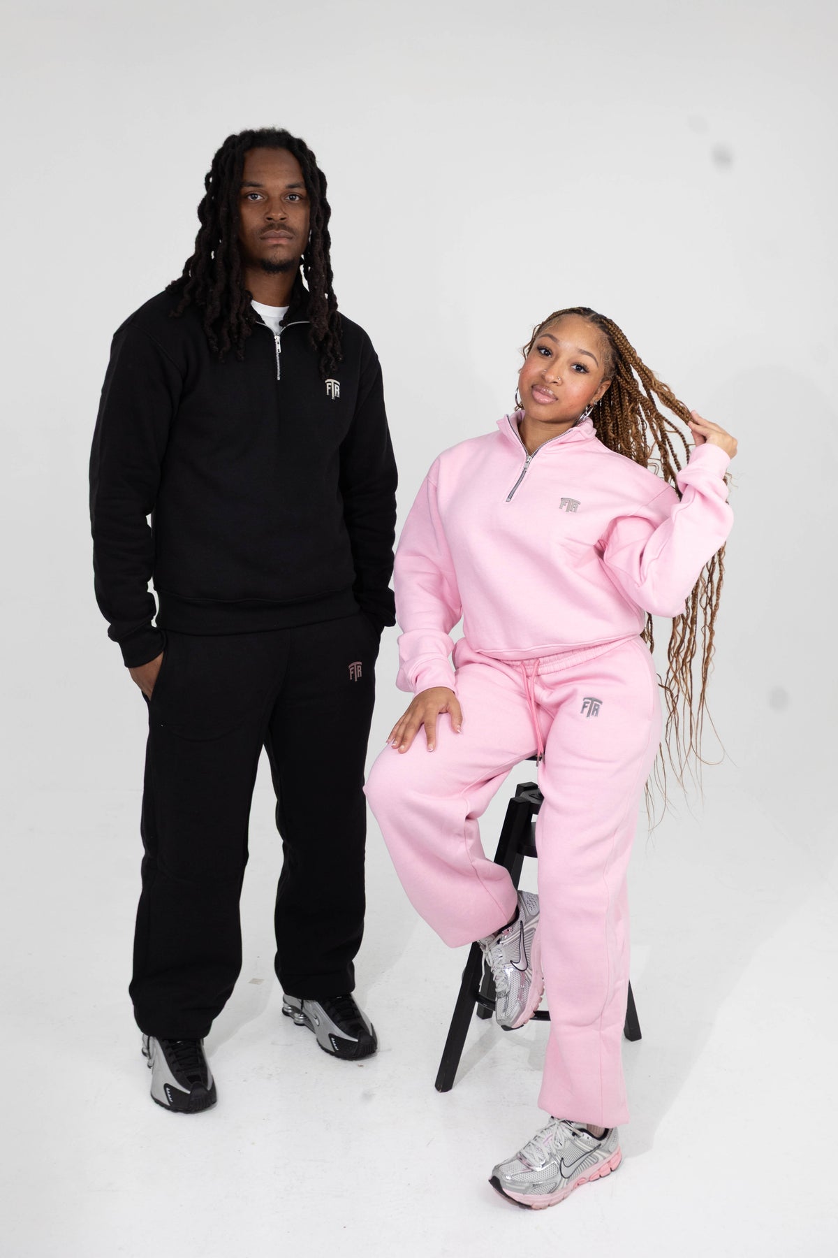 For The Riches pink quarter zip and pants set — additional campaign view