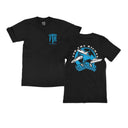 FTR ‘ACROSS THE WORLD’ BLACK TEE (BLUE)