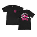 FTR ‘ACROSS THE WORLD’ BLACK TEE (PINK)