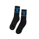 FTR LOGO BLACK CREW SOCKS (BLUE)