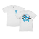 FTR ‘ACROSS THE WORLD’ WHITE TEE (BLUE)