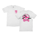 FTR ‘ACROSS THE WORLD’ WHITE TEE (PINK)